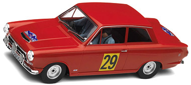 Scalextric C3023 - Ford Lotus Cortina - Vic Elford - '64 Coupe Des Alpes Winner